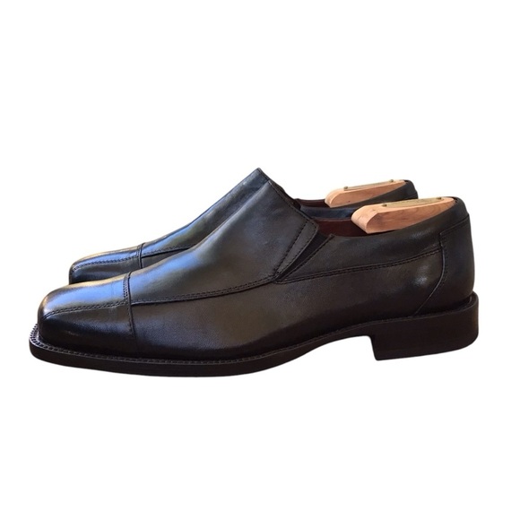 Johnston & Murphy Black Sheepskin Leather Loafers main image 6